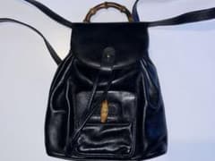 GUCCI バンブー ミニリュック ブラック 黒 レザー グッチのサムネイル