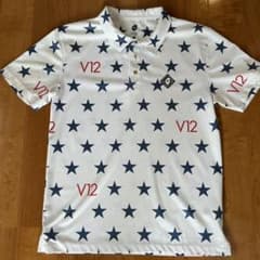 V12 ポロシャツ メンズ Mサイズ ホワイトのサムネイル