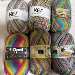 KFS Opal オパール毛糸 ソックヤーン 毛糸 6玉セットまとめ売り - 3