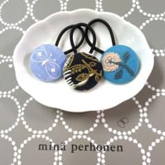 ミナペルホネンハンドメイドヘアゴム3個セット サイズ38mm - メルカリ