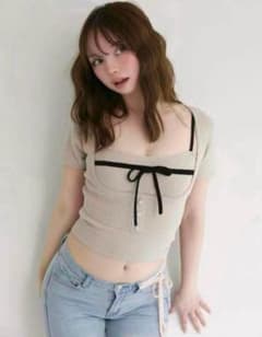 andmary アンドマリー Natalie ribbon set beige - メルカリ