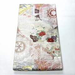 P2905 ○高級 正絹 唐織 六通 袋帯 華文 花文 - メルカリ