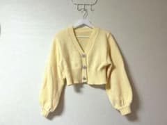 GRL カーディガン / イエロー 韓国 骨格ウェーブ 丈短のサムネイル