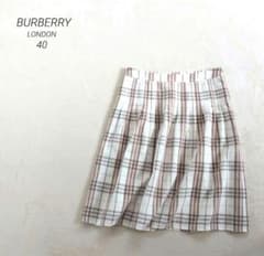 美品 バーバリー ノバチェック スカート 40 ピンク&ベージュ 即日発送