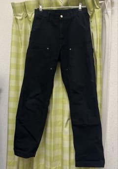 Carhartt WIP ダブルニー ブラック ワークパンツ