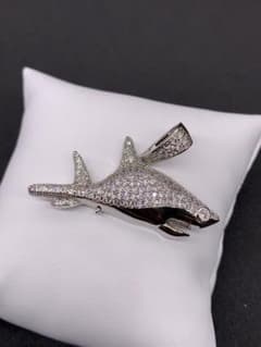 深海 JAWS シャーク サメ 鮫 ブリンブリン ネックレス シルバー - メルカリ