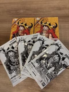 ワンピースカードゲーム 世界最強の戦士 2BOX プロモ4パック　テープカット済のサムネイル