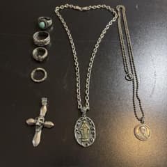 シルバー925 マリア ドクロ　ネックレス　リング　まとめ売り シルバー925 マリア ドクロ ネックレス リング まとめ売り - メルカリ