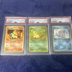 PSA連番　旧裏　ポケモンカード ネオプレミアムファイル 3枚セット　御三家 PSA連番 旧裏 ポケモンカード ネオプレミアムファイル 3枚セット 御