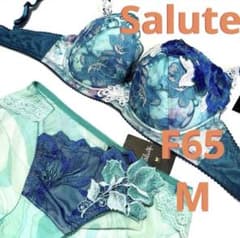 salute ブラジャーF65 ショーツM 新品ワコール サルート ブラジャー F65 ショーツM 豪華なバラの刺繍