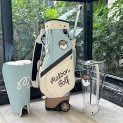 Popular colored Malbon golf caddy bag with casters