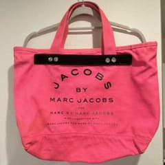 MARC BY MARC JACOBS キャンバス トートバッグ ピンクのサムネイル