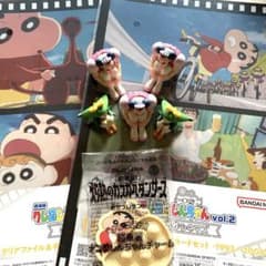 Ichiban Kuji Crayon Shin-chan Prize H: Clear File & Postcard Figure
