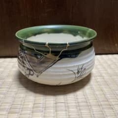 金継ぎ済み　建水（納汚）-1のサムネイル