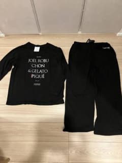 ジェラートピケ　ブラックルームウェアセット ONE SIZEのサムネイル
