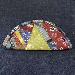 ハンドメイド パッチワーク ポーチ 和柄 うさぎ柄 小物入れ ミニポーチのサムネイル