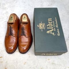 Alden54421☆サイズ7D☆カーフ☆ブラウン☆Vチップ - メルカリ
