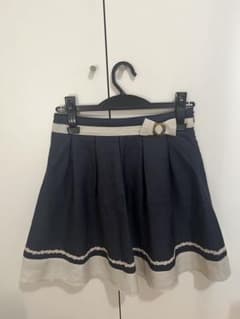 fuerte ネイビー フレアミニスカート リボン装飾　フエルテのサムネイル