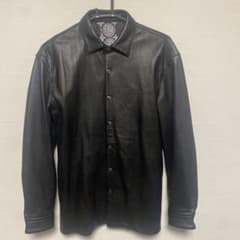 GALLIS ADDICTION ブラック レザーシャツのサムネイル