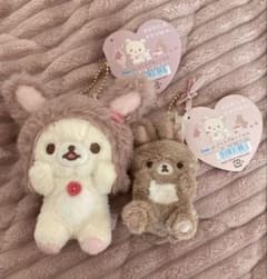 新品☆リラックマ コリラックマとうさぎティータイム ぶらさげ