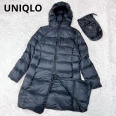 ユニクロ ウルトラライトダウンフーデットコート ブラック L - メルカリ