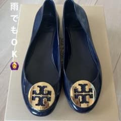 Tory Burch ラバー フラットシューズ ネイビーのサムネイル