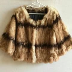 新品 デュラス DURAS ファーコート ショートコート ラビットファーのサムネイル