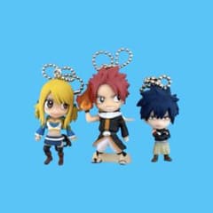 フェアリーテイルセット フェアリーテイル スイング フィギュアキーホルダー ナツ ルーシィ