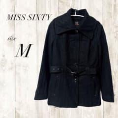 MISS SIXTY 블랙 코트 M 여성 벨트 포함
