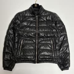 高年式 2022年 PRADA 50/XL ダウンジャケット 三角ロゴ ブラック 