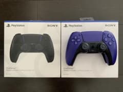 PS5 DualSenseワイヤレスコントローラ　2台　新品未使用品と中古のサムネイル