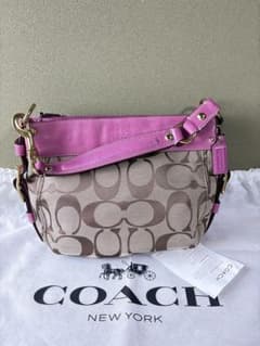 Vintages coach pink leather one shoulderのサムネイル