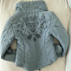 ディーゼルロゴ刺繍入ブルーショートコートのサムネイル