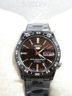 SEIKO5 腕時計 メンズ セイコー5 自動巻き デイデイト 防水 ブラックのサムネイル