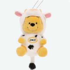 新品タグ付★TDR限定品★ぬいぐるみバッジ★2021年干支★くまのプーさんのサムネイル