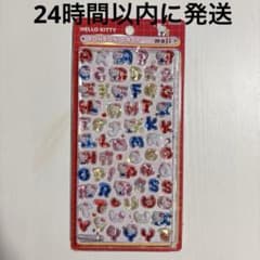 キティ 赤 文字ボンボンドロップシール ステッカー ボンドロ サンリオのサムネイル