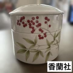 香蘭社 燦彩南天 三段重 有田焼 重箱 香蘭社 燦彩南天 三段重 有田焼 重箱 - メルカリ
