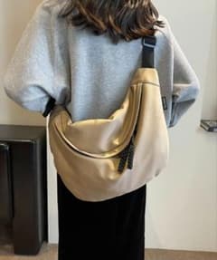 2way ショルダーバッグ ベージュ A4対応のサムネイル