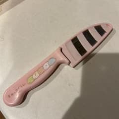 아이용 부엌칼 핑크 캐릭터 첨부