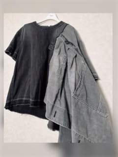 Sacai ✰サカイ　コレクション　デニム　アシンメトリー　ブラウス　カットソーのサムネイル