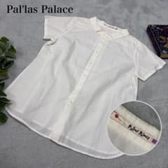 パラスパレス 半袖シャツ 白 L 3 コットン100% 日本製 ブラウス 良品