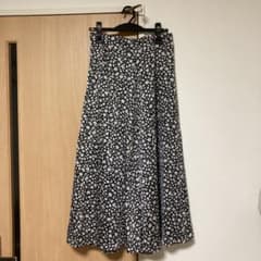 花柄ロングスカート プリーツスカートのサムネイル