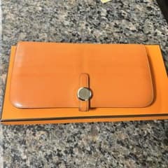 HERMES エルメス ドゴン ロング オレンジのサムネイル