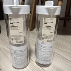 新品未使用 無印良品 ストレーナー付き冷水筒 2個セット 2l ポット 白