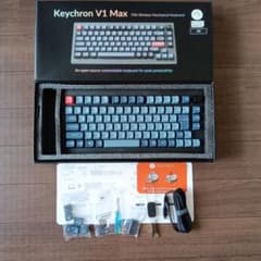 Keychron V1 Max 日本語配列 バナナ軸 かな印字 カーボンブラック