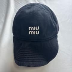 miu miu ベースボールキャップ ブラックのサムネイル