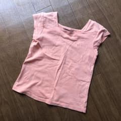 GapKids  ギャップキッズ　サーモンピンク　tシャツ　カットソー　XSのサムネイル