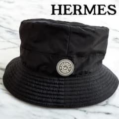 HERMES エルメス バケットハット ネイビー Mサイズ 58 バケハ HERMES エルメス バケットハット ネイビー Mサイズ 58 バケハ - メルカリ