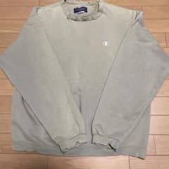 円*様 Champion 00s スウェット フェード カーキ ワンポイント ボのサムネイル