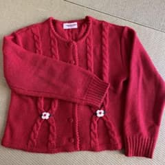 赤　familiar カーディガンのサムネイル